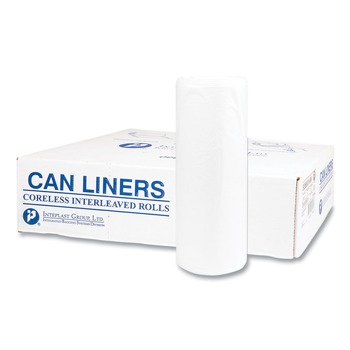 JUST LAUNCHED | Inteplast Group S366014N 36 in. x 60 in. 55 gal. 14 microns High-Density Commercial Can Liners - Clear (200/Carton)