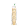 Cups and Lids | Karat C-KRC508 8 oz Ripple Hot Cups - Kraft/White (500/Carton) image number 1