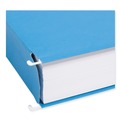 File Folders | Smead 64250 2 in. Capacity 1/5-Cut Tabs 1 Section Letter Size Hanging Pockets with Full-Height Gusset - Sky Blue (25/Box) image number 4