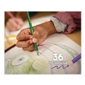 Pencils | Crayola 684036 3.3 mm 2B Short-Length Colored Pencil Set - Assorted Lead and Barrel Colors (36/Set) image number 7
