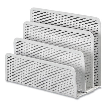 Artistic ART20003WH Urban Collection 6.5 in. x 3.25 in. x 5.5 in. 3 Sections DL to A6 Size Files Punched Metal Letter Sorter - White