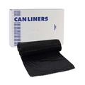Trash & Waste Bins | Boardwalk W4832YKKR01 24 in. x 32 in. 16 gal. 1 mil Perforated Roll Low-Density Waste Can Liners - Black (150/Carton) image number 1