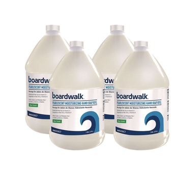 SKIN CARE AND HYGIENE | Boardwalk 601200-41ESSN 1 Gallon Pearlescent Moisturizing Liquid Hand Soap Refill - Aloe Scent (4/Carton)