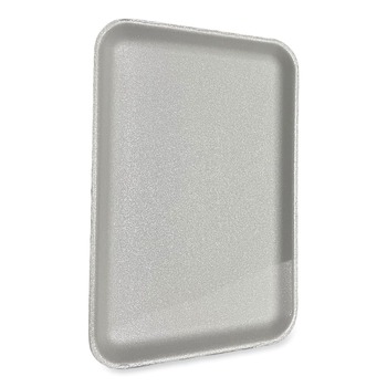 GEN 1014WH 13.81 in. x 9.25 in. x 0.71 in. Foam Meat Trays - White (100/Carton)