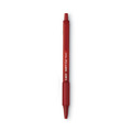 Pens | BIC SCSM11 RED Medium 1 mm Soft Feel Retractable Ballpoint Pen - Red (1-Dozen) image number 2