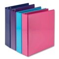Binders | Samsill MP46469 11 in. x 8.5 in. 2 in. Capacity 3 Rings Durable D-Ring View Binders - Blueberry/Blue Coconut/Dragonfruit/Purple (4/Pack) image number 0
