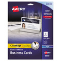 Labels | Avery 08859 Clean Edge 2 in. x 3.5 in. True Print Business Cards - Glossy White (200/Pack) image number 0