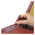 Back to School Sale | Smead 26860 6 SafeSHIELD Fasteners 2 in. Expansion 2 Dividers Letter Size End Tab Pressboard Classification Folders - Red (10/Box) image number 2