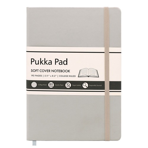 Notebooks & Pads | PUKKA PAD 9941SIG 96-Sheets 8.2 in. x 5.11 in. College Rule Soft Cover Notebook - Pebble Cover image number 0