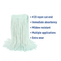 Mops | Boardwalk BWK2020RCT #20 Cut-End Rayon Wet Mop Head - White (12/Carton) image number 8