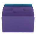 File Folders | Smead 11989 1/3-Cut Tabs Assorted Letter Size 0.75 in. Expansion SuperTab Organizer Folder - Assorted Colors (3/Pack) image number 2