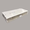 Food Trays, Containers, and Lids | Karat FP-PBF16W 16 in. x 16 in. x 1.97 in. Corrugated Paper Boxes - White/Brown (50/Bundle) image number 0