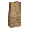 Food Service | Ross & Wallace Paper Products 100316500PK/BL 7.75 in. x 4.75 in. x 16 in. #16 Size Grocery Paper Bags - Kraft (500/Bundle) image number 2