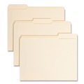File Folders | Smead 14555 0.75 in. Expansion 2 Fasteners Letter Size Fastener Folders with SafeSHIELD Coated Fasteners - Manila Exterior (50/Box) image number 0