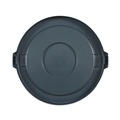 Just Launched | Boardwalk 1868182 Plastic Round Flat-Top Lid for 32 gal. Waste Receptacles - Gray image number 1