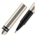 Pens | uni-ball 60052 Deluxe 0.7 mm Stick Roller Ball Pen - Black Ink/Champagne/Black Barrel/Fine (1-Dozen) image number 5