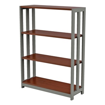 Linea Italia LITTR735CH Trento Line 31.5 in. x 11.5 in. x 43.25 in. 4 Shelf Bookcase - Cherry