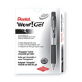 Pens | Pentel K437-A 0.7 mm WOW Medium Retractable Gel Pen - Black Ink/Clear/Black Barrel (1-Dozen) image number 2