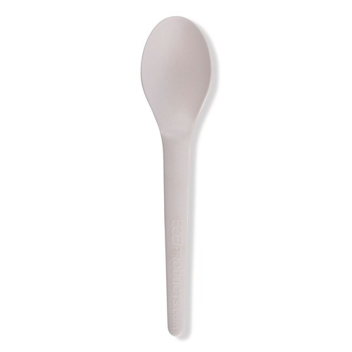  | Eco-Products EP-S013 Plantware 6 in. Renewable and Compostable Spoon (1000/Carton) image number 0