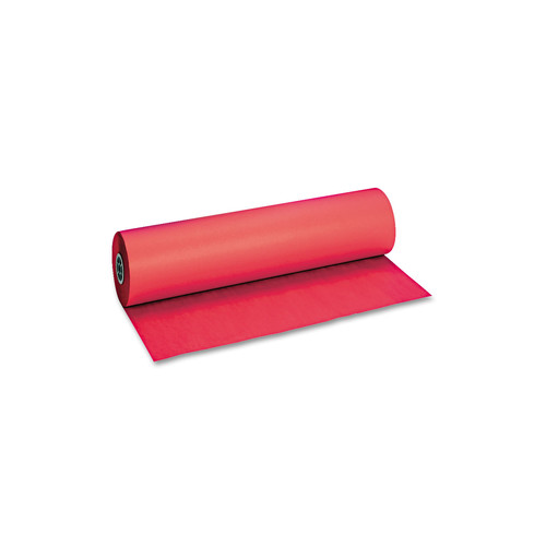 Arts & Crafts Supplies | Pacon P101203 36 in. x 1000 ft. 40 lb Cover Weight Decorol Flame Retardant Art Rolls - Cherry Red (1-Roll) image number 0