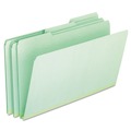 File Folders | Pendaflex 17171EE 1/3-Cut Tabs Assorted Legal Size 1 in. Expansion Pressboard Expanding File Folders - Green (25/Box) image number 1
