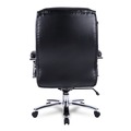Office Chairs | Alera ALEMS4419 Maxxis Series 19.7 in. to 25 in. Seat Height Supports 500 lbs. Big/Tall Bonded Leather Chair - Black Seat/Back, Chrome Base image number 2