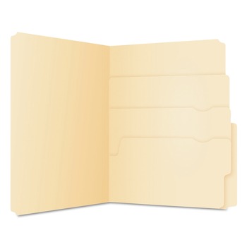 FILING AND FOLDERS | Pendaflex 10770 0.75 in. Expansion Divide It Up Letter Size File Folder - Manila (24/Pack)
