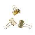 Binding Spines & Combs | U Brands 3600U06-24 Binder Clips - Gold/Medium (72/Pack) image number 1