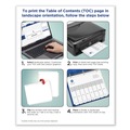Just Launched | Avery 11134 Ready Index 11 in. x 8.5 in. 10-Tab Customizable TOC 1 to 10 Tab Dividers - Black/White (1-Set) image number 7