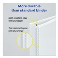 Binders | Avery 17030 3 Slant Rings 3 in. Capacity 11 in. x 8.5 in. Durable View Binder with DuraHinge - White (4/Pack) image number 8