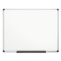 Project & Display Boards | MasterVision MA2707170 Value 72 in. x 48 in. Lacquered Steel Dry Erase Board - White Surface/Satin Aluminum Frame image number 0