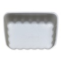 Food Trays, Containers, and Lids | GEN 42WH 8.75 in. x 6.32 in. x 2.25 in. #42K Meat Trays - White (252/Carton) image number 2