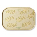 Food Trays, Containers, and Lids | World Centric CTL-NT-16 4.7 in. x 6.8 in. x 0.8 in. Paper Lids for Containers - Natural (300/Carton) image number 0