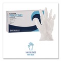 Disposable Gloves | Boardwalk BWK365LBX Disposable Powder-Free Vinyl Gloves - Large, Clear (100/Box) image number 4