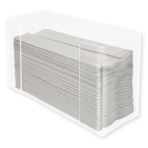 Paper Towel Holders | Kantek AH190 12.5 in. x 4.4 in. x 7 in. Multifold Paper Towel Dispenser - Clear image number 0