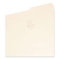 File Folders | Smead 15386 2/5-Cut Tabs Right Position Legal Size 0.75 in. Expansion Reinforced Guide Height File Folders - Manila (100/Box) image number 2