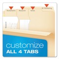 File Folders | Pendaflex 10770 0.75 in. Expansion Divide It Up Letter Size File Folder - Manila (24/Pack) image number 2