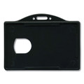 Label & Badge Holders | Advantus 75656 3.68 in. x 2.38 in. Horizontal ID Card Holders - Black (25/Pack) image number 0