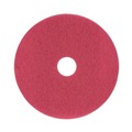Cleaning & Janitorial Accessories | Boardwalk BWK4018RED 18 in. Diameter Buffing Floor Pads - Red (5/Carton) image number 0