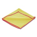 Cleaning Cloths | Unger MF40Y 16 in. x 15 in. SmartColor Heavy-Duty MicroWipes - Yellow/Red (10/Pack) image number 2