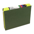 File Folders | Smead 12910 Straight Tabs Letter Size 0.75 in. Expansion Reinforced Top Tab Colored File Folders - Yellow (100/Box) image number 4