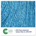  | Boardwalk BWK502BLCT 5 in. Headband Super Loop Cotton/Synthetic Fiber Wet Mop Head - Medium , Blue (12/Carton) image number 9