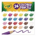 Pencils | Crayola 684024 3.3 millimeter 2B Long-Length Colored Pencil - Assorted Lead and Barrel Colors (1-Set) image number 6