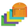 Envelopes & Mailers | C-Line 58030 8.5 x 11 Hook/Loop Closure Reusable Poly Envelope - Assorted Colors (10/Pack) image number 0