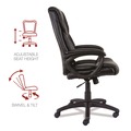 Office Chairs | Alera ALEBRN42B19 18.15 in. to 21.77 in. Seat Height Brosna Series Mid-Back Task Chair Supports Up to 250 lbs. - Black Seat/Back, Black Base image number 4