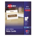 Just Launched | Avery 08315 4.25 in. x 5.5 in. 85 lbs. Inkjet Note Cards with Matching Envelopes - Matte White (60/Box) image number 0