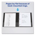 Binders | Avery 04401 1.5 in. Capacity 11 x 8.5 Economy Non-View Binder with 3 Round Rings - Black image number 7