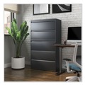 Office Filing Cabinets & Shelves | Alera 25499 36 in. x 18.63 in. x 67.63 in. 5 Lateral File Drawer - Legal/Letter/A4/A5 Size - Charcoal image number 7