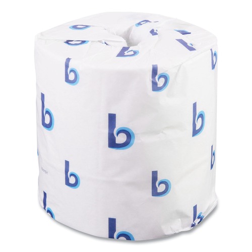 Just Launched | Boardwalk 6155B 4.5 in. x 4.5 in. 2-Ply Septic Safe Toilet Tissue - White (96/Carton) image number 0