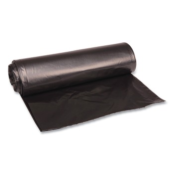 Boardwalk X6639XKKR01 33 in. x 39 in. 33 gal. 1.6 mil Recycled Low-Density Polyethylene Can Liners - Black (100/Carton)